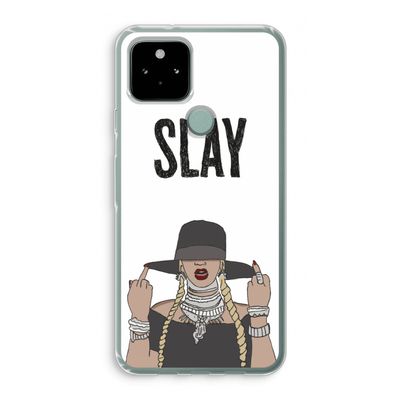 Slay All Day: Google Pixel 5 Transparant Hoesje