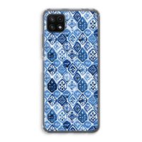 Blauw motief: Samsung Galaxy A22 5G Transparant Hoesje