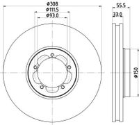 Remschijf 8DD355123131