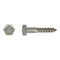 pgb-Europe PGB-FASTENERS | Houtdraadbout DIN 571 Ø 7,0x130 A2 | 100 st 000571A00007001303