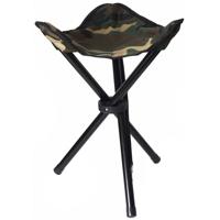 Van Os Visserskrukje - camouflage - drie poot kruk - opvouwbaar - 40 cm