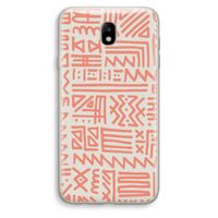 Marrakech Pink: Samsung Galaxy J7 (2017) Transparant Hoesje