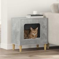 Kattenhuis Beton 51 x 30 x 52 cm Bewerkt hout
