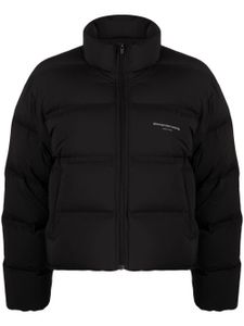 Alexander Wang gilet matelassé à logo imprimé - Noir