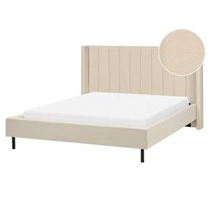 Beliani - VILETTE - Tweepersoonsbed - Beige - 160 x 200 cm - Bouclé