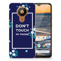 Nokia 5.3 Silicone-hoesje Flowers Blue DTMP