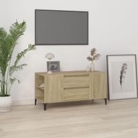 Tv-meubel 102x44,5x50 cm bewerkt hout sonoma eikenkleurig