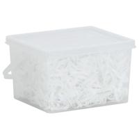 VidaXL Haarelastiekjes paard 2500 st silicone wit VidaXL Haarelastiekjes paard 2500 st silicone wit