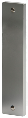 Nemef 3251 L Beslag kortschild rechthoekig | Geheel blind | los schild | F1 aluminium - 9325112000