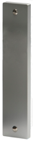 Nemef 3251 L Beslag kortschild rechthoekig | Geheel blind | los schild | F1 aluminium - 9325112000