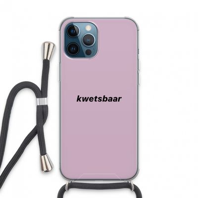 kwetsbaar: iPhone 13 Pro Max Transparant Hoesje met koord