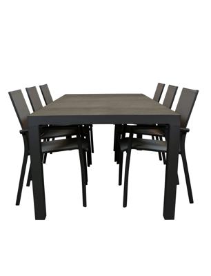 Qopps Levas tuintafel met Tampa stapelbare tuinstoel