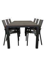 Qopps Levas tuintafel met Tampa stapelbare tuinstoel