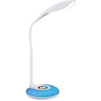 LED Bureaulamp - Brinton - 5W 400lm - Helder/Koud Wit 5000K + RGB - Dimbaar - Wit