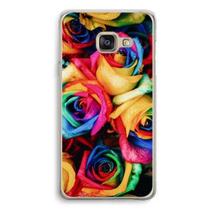 Neon bloemen: Samsung A3 (2017) Transparant Hoesje