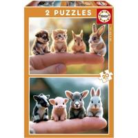 Puzzel - EDUCA - Babydieren - 2 x 20 stukjes