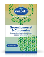 Wapiti GroenLip Mossel & Curcumine 60Capsules