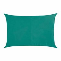 Polyester schaduwdoek/zonnescherm Curacao rechthoekig mint groen 2 x 3 meter