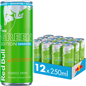 Red Bull Green Edition Sugarfree Curuba-Elderflower (12 x 250 ml)
