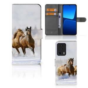 Xiaomi 13 Lite Telefoonhoesje met Pasjes Paarden