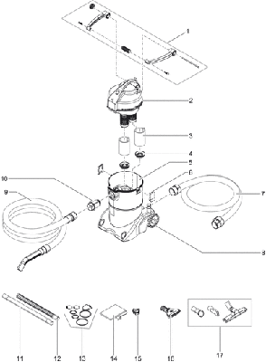 Verv. motorkop PondoVac 3 - 43998