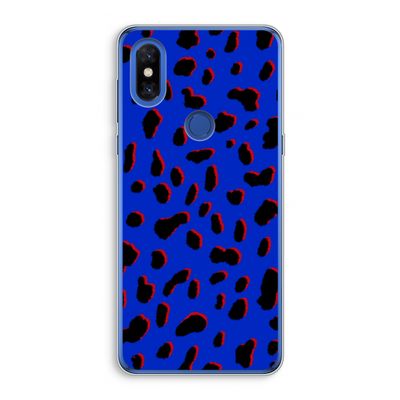 Blue Leopard: Xiaomi Mi Mix 3 Transparant Hoesje