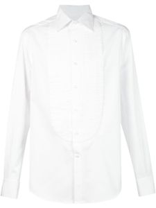 Brunello Cucinelli chemise à plastron plissé - Blanc