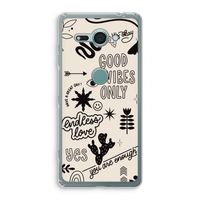 Good vibes: Sony Xperia XZ2 Compact Transparant Hoesje