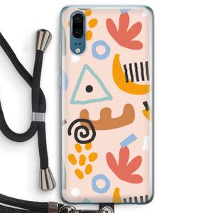 Abstract: Huawei P20 Transparant Hoesje met koord