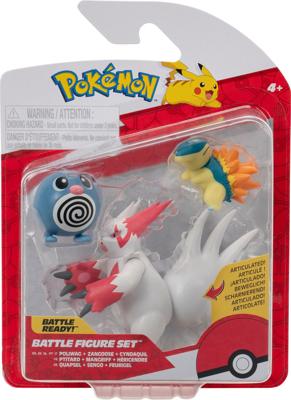 Pokemon Battle Figure Pack - Poliwag, Zangoose & Cyndaquil