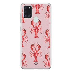 Samsung Galaxy A21s siliconen telefoonhoesje - Lobster all the way