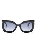 Marc Jacobs Eyewear lunettes de soleil carrées à logo gravé - Noir