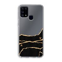 Gouden marmer: Samsung Galaxy M31 Transparant Hoesje