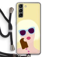 Ice cream: Samsung Galaxy S21 Transparant Hoesje met koord