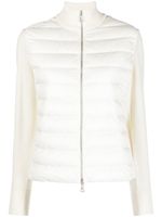 Moncler cardigan à design matelassé - Blanc