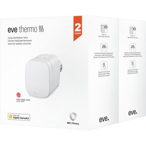 eve Thermo 2-pack Smart Radiator Valve verwarmingsregeling BLE, Thread