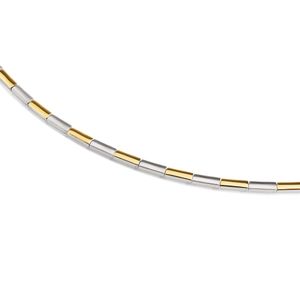 Boccia 0866-01 Ketting titanium zilver- en goudkleurig 45 cm