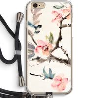 Japanse bloemen: iPhone 6 / 6S Transparant Hoesje met koord