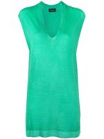 Roberto Collina pull à design sans manches - Vert