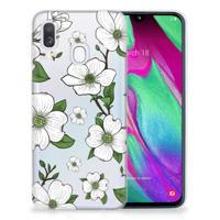 Samsung Galaxy A40 | TPU Case | Dogwood Flowers
