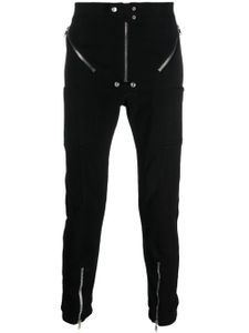 Rick Owens pantalon en coton à zips décoratifs - Noir