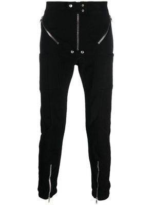 Rick Owens pantalon en coton à zips décoratifs - Noir