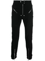 Rick Owens pantalon en coton à zips décoratifs - Noir