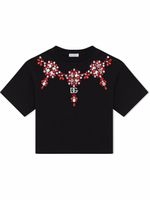 Dolce & Gabbana Kids t-shirt à ornements de pierres précieuses - Noir