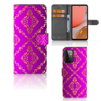 Wallet Case Samsung Galaxy A72 Barok Roze - thumbnail