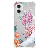 Motorola Moto G73 Case Anti-shock Bird Flowers - thumbnail