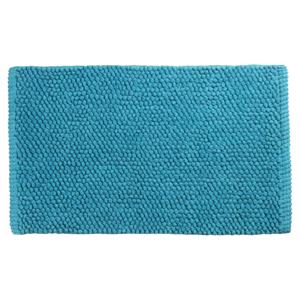 Differnz Popcorn badmat 100% katoen - geschikt voor vloerverwarming - 50 x 80 cm - petrol