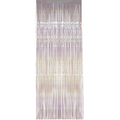 Folie deurgordijn versiering - transparant - 244 x 91 cm - glitter and glamour wanden