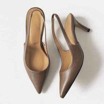 Vrouw casual Party schoenen hoge hakken grootte: 35 (koffie 10CM)