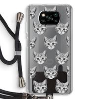 Kitten: Xiaomi Poco X3 NFC Transparant Hoesje met koord